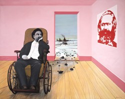 Lenin im Rollstuhl, Acryl auf Leinwand, 158x200 cm, 1974 Lenin im Rollstuhl, Acryl auf Leinwand, 158x200 cm, 1974