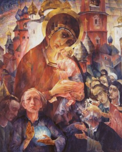Die Gottgebärende mit Selbstportrait, 1947 Die Gottgebärende mit Selbstportrait, 1947
