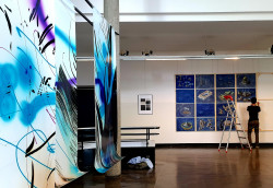 Blick in die Ausstellung mit Werken von Marta Djourina und Walter Yu Blick in die Ausstellung mit Werken von Marta Djourina und Walter Yu